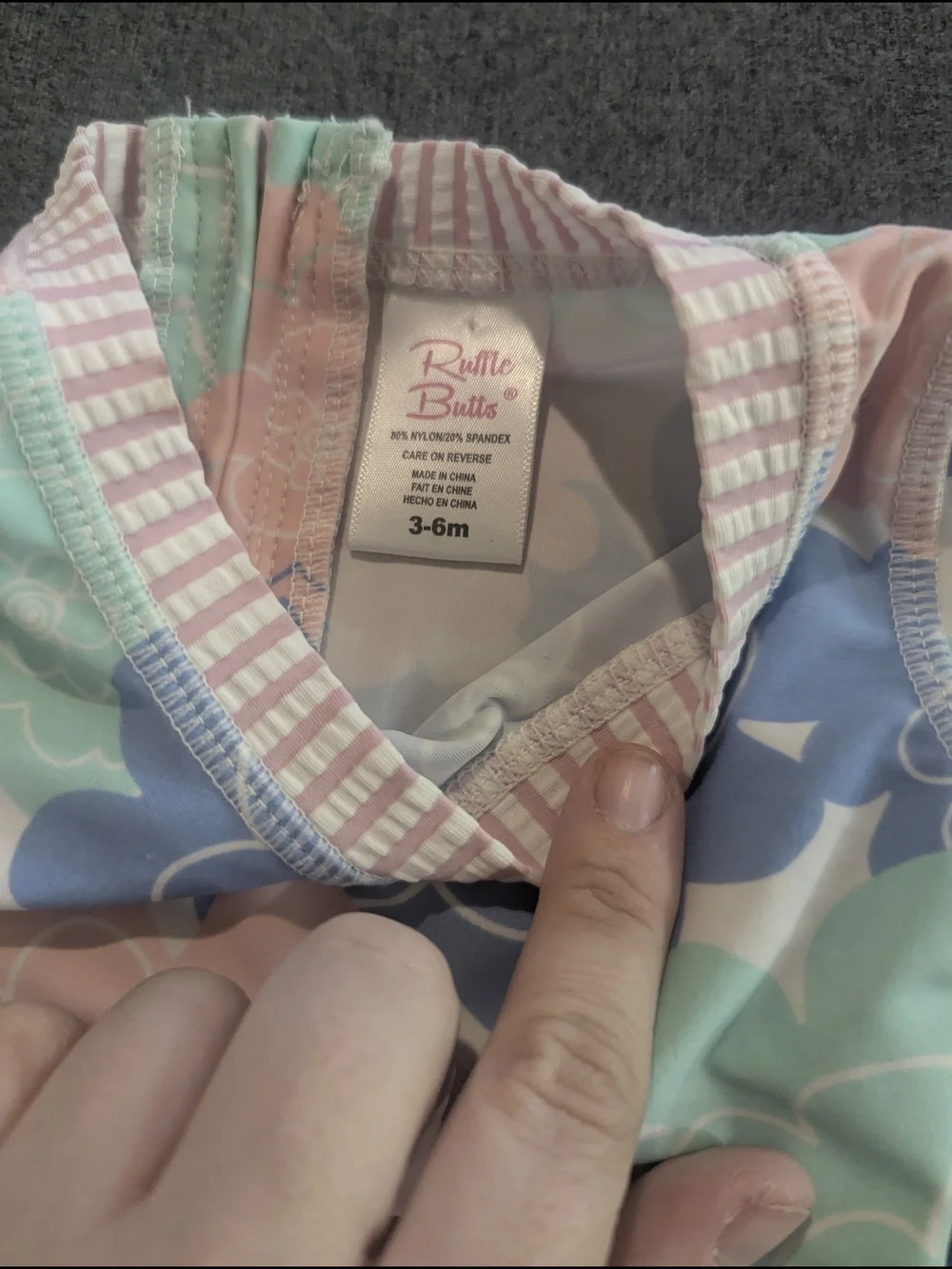 Ruffle Butts Kids Rashguard - Pastel Pink, Mint, Light Blue